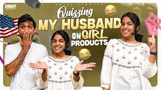 Quizzing my husbands on girl products || Priya Stories || USA telugu vlogs || @Priya Stories