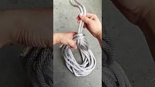 Simple and effective way to store rope, convenient for next use