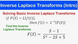 29 - Inverse Laplace Transforms: Solving Basic Inverse Laplace Transforms