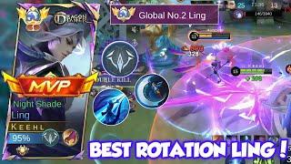 LING BEST ROTATION! TOP GLOBAL LING SOLO RANKED - MOBILE LEGENDS