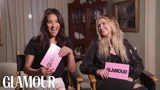 Pretty Little Liars Stars Shay Mitchell and Ashley Benson Play "Which Liar?" | Glamour