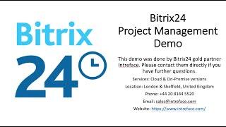 Bitrix24 Demos: Project Management