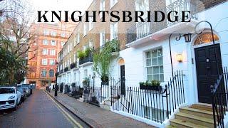 Rich Neighbourhoods of Knightsbridge (Central London) Walking Tour | 4K HDR