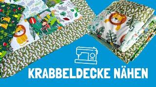 Krabbeldecke nähen | einfache Nähanleitung für eine Patchwork Babydecke
