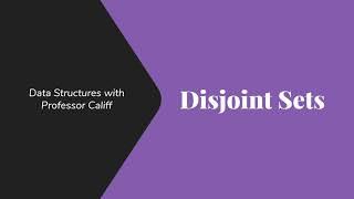 Disjoint Sets