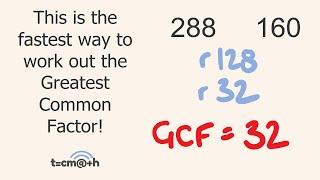 Greatest Common Factor Trick GCF