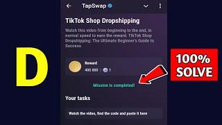 TikTok Shop Dropshipping | Tapswap Code | TikTok Shop Dropshipping: The Ultimate Guide  To Success