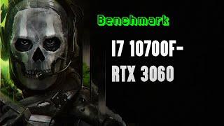 MW2 BENCHMARK [ULTRA SETTINGS] - I7 10700F | RTX 3060 2560x1440P #mw2 #infinityward