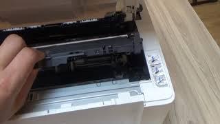 Remove and  replacing cartridge HP M102a M102w M104a M104w