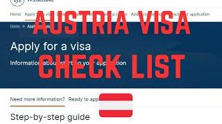 AUSTRIA VISA REQUIREMENTS 2024 II SCHENGEN