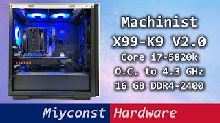  PC with Machinist X99-K9 V2.0 and i7-5820k – BIOS, overclocking, tuning, review, and impressions