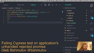 How to fail Cypress test if the application creates unhandled rejected promise