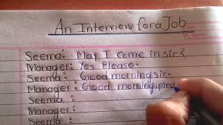 Job Interview Conversation In English || Job Interview Questions And Answers || Job Interview