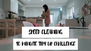 Speed Cleaning | 10 Minute Tidy Up Challenge {Downstairs}