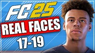 FC 25  NEW WONDERKIDS (17-19) WITH REAL FACES - Career Mode