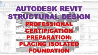 REVIT STRUCTURAL DESIGN PREPARATION - PLACING ISOLATED FOUNDATION