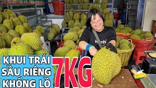 EM GÁI KHUI TRÁI SẦU RIÊNG RI 6 SIÊU TO KHỔNG LỒ NẶNG HƠN 7KG VÀ CÁI KẾT....