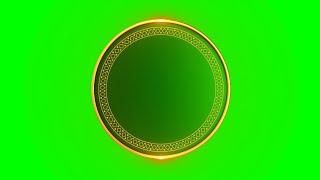 Five Beautiful Circle Logo Animation Green Screen