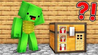 JJ Family Build a House Inside Mikey's Chest in Minecraft ! - Maizen