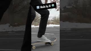 AI does a Slow Motion Heelflip #Shorts