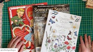 Somerset Studio Magazine Flip Issue 1 2025   Vintage Valentines Edith Holden Colouring Book