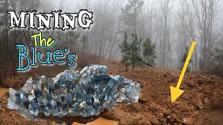 EXPENSIVE RARE BLUE CRYSTALS IN ARKANSAS!! - (FREE DIG SITE)