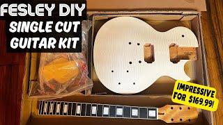 Unboxing - Fesley DIY Guitar Kit - Single Cut Les Paul Style Kit - I Am Impressed!