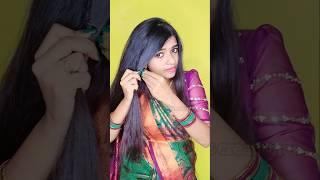 WoWBeautiful hairstyle for saree//Saree hairstyle //traditional hairstyle//Diwali special