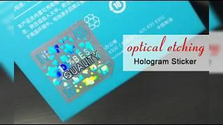 Diffraction Code Security Hologram Sticker