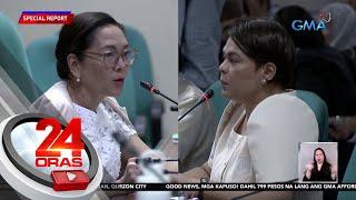 VP Sara Duterte, binuweltahan sina Sen. Hontiveros at Rep. Castro sa pagkuwestiyon nila... | 24 Oras