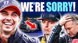 Red Bull Admit HUGE MISTAKE With APOLOGY To Sergio Perez!