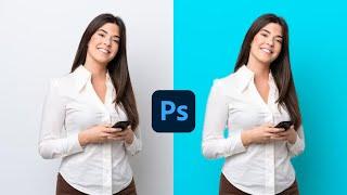 How to Change Background Color in Photoshop - 1 Minute Tutorial