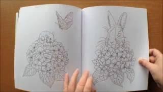 Harmony of Nature by Mihoko 'Garden' Kurihara Colouring Book Flipthrough