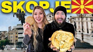 This is SKOPJE, NORTH MACEDONIA?!  - MACEDONIAN FOOD in Europe's most UNUSUAL capital!