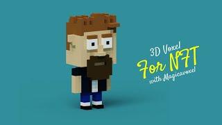 Create 3D Character for NFT. VoxEdit in Magicavoxel