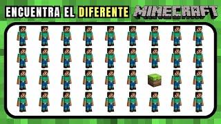  MINECRAFT | Encuentra el Diferente | Quiz Divertido con 40 Desafíos