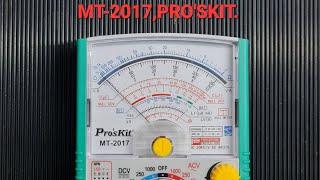 MT-2017 PRO'SKIT ANALOG MULTIMETER.   1 . VIDEO.(REVISÍON).