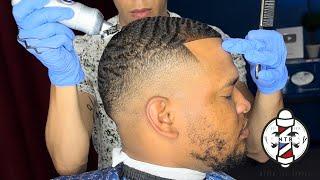 HOW TO CUT WAVY/COARSE HAIR | Barber Tutorial 