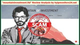 mountaininvestment.ltd" Review Analysis by hyipmonitors24.net