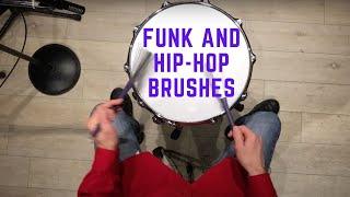 Part 1 - 2 Easy Ways For Funk Drumming With Brushes