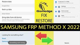 Skill Frp Samsung Something Went Wrong Fix Bypass Google Account