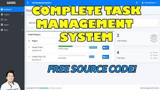 Complete Task Management System using PHP/MySQL | Free Source Code Download