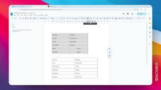 How to Center a Table in Google Docs