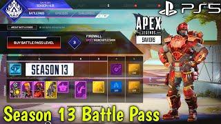 Apex Legends Season 13 Battle Pass |Apex Legends Saviors Battle Pass All Rewards Showcase PS5 4K HDR