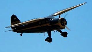 Flight in Stinson V77 Reliant (AT-19) "Gull Wing" N69357 West Coast Cub Fly-In at Lompoc Airport CA.