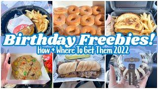 BIRTHDAY FREEBIES 2022 | HOW + WHERE TO GET FREE STUFF FOR YOUR BIRTHDAY! Shop with me!