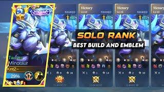 MINOTAUR BEST BUILD AND EMBLEM TO GET WIN STREAK !! MINOTAUR GAMEPLAY BEST BUILD AND EMBLEM 2023 !!