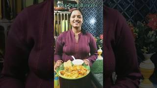 "Authentic Hyderabadi Veg Dum Biryani Recipe | Clay Pot Cooking #shorts