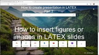 How to insert figures and logo in beamer. Overleaf.com (LATEX presentation)2/3