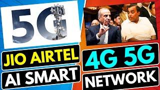 Jio Airtel Ai Smart 5G Network | Jio Airtel Ai Smart 5G Technology | Ai 5G Towers in India #trending